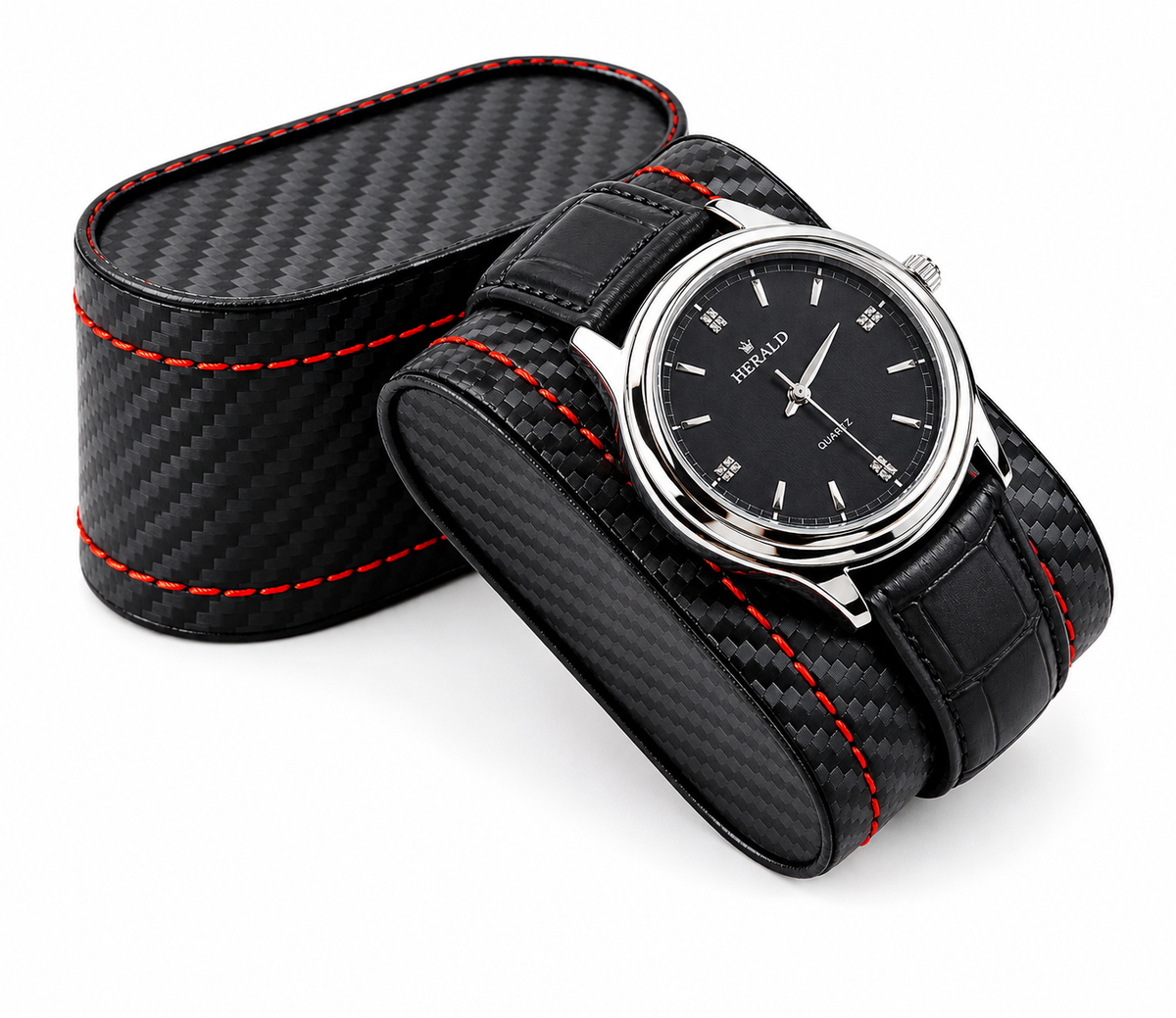 Coussinet individuel de la boîte à montres Monza, finition carbone