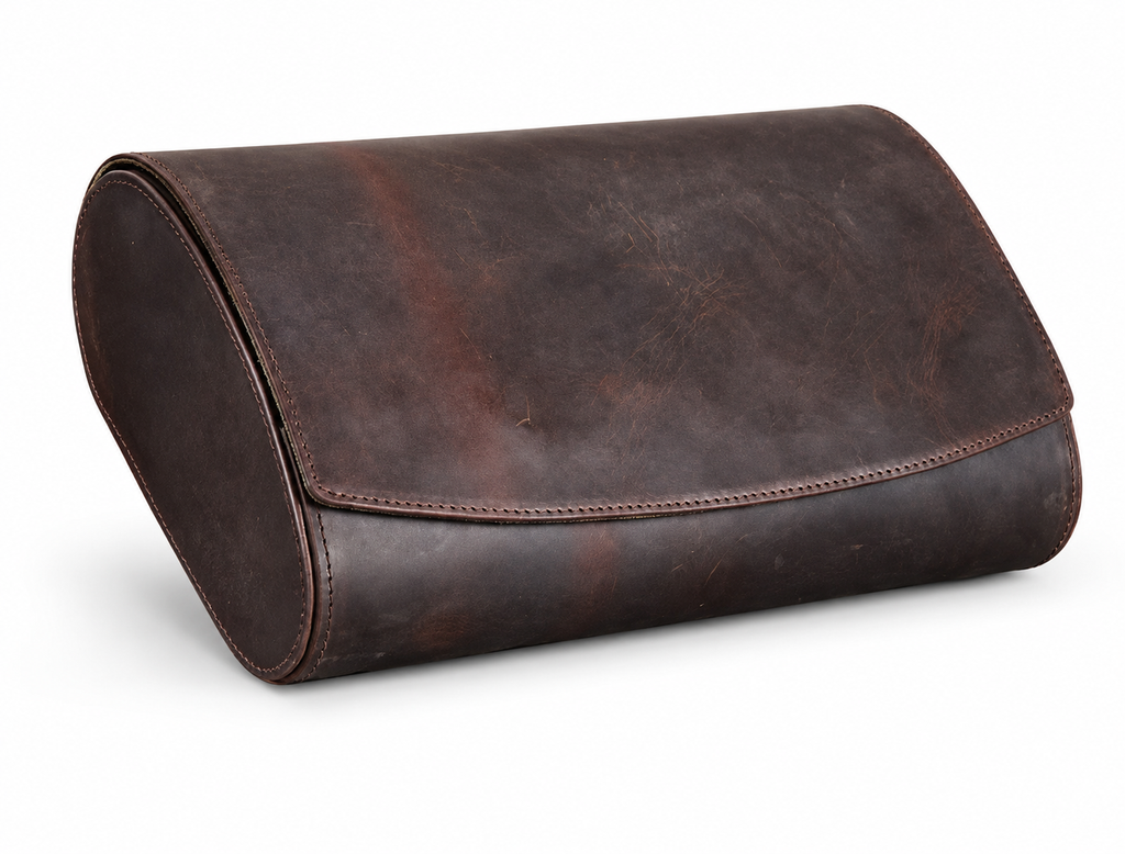 Étui à montre en cuir vintage Le Vintage 8, vue détaillée